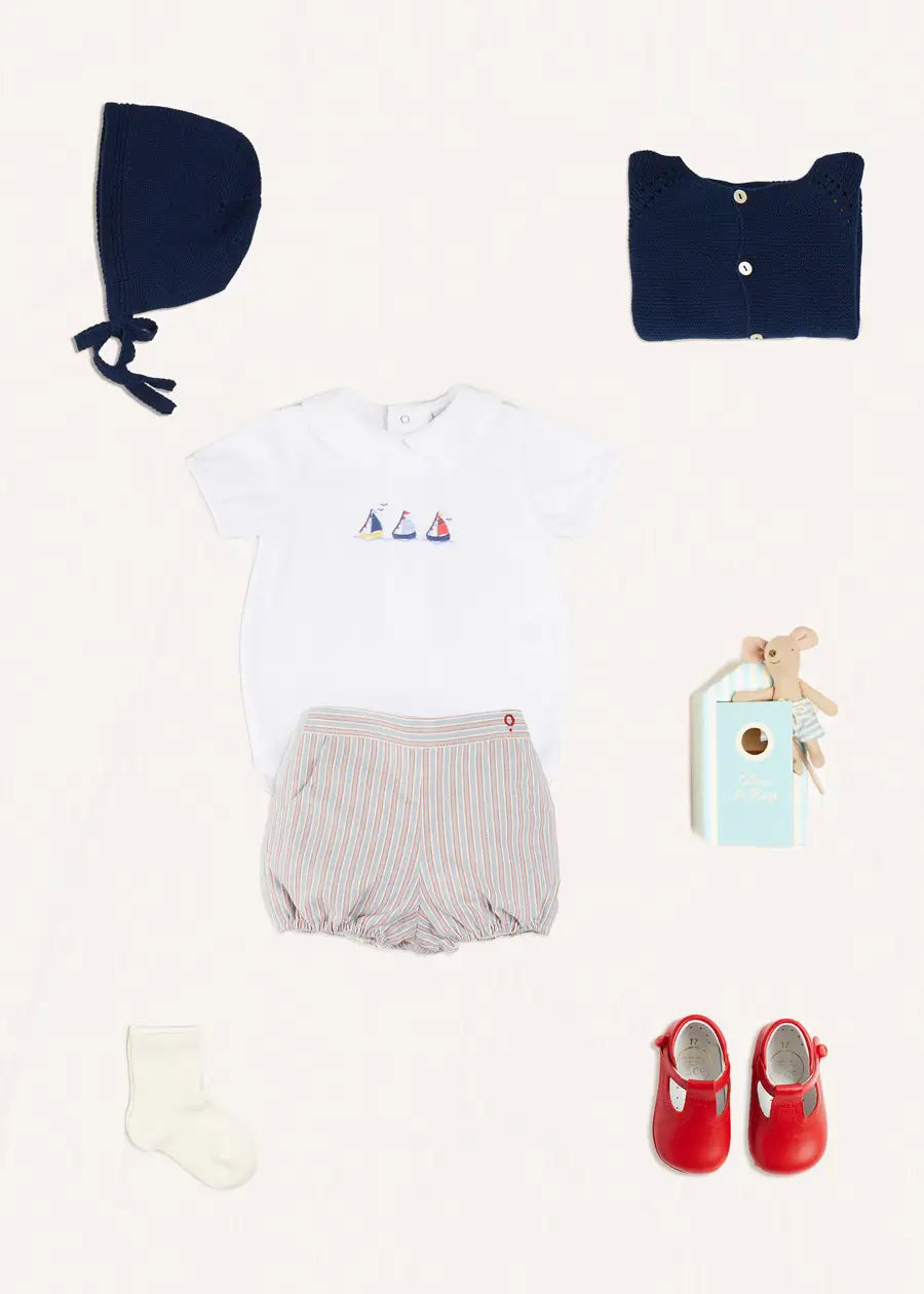 The Embroidered Boat Baby Boy Look Look from Pepa London