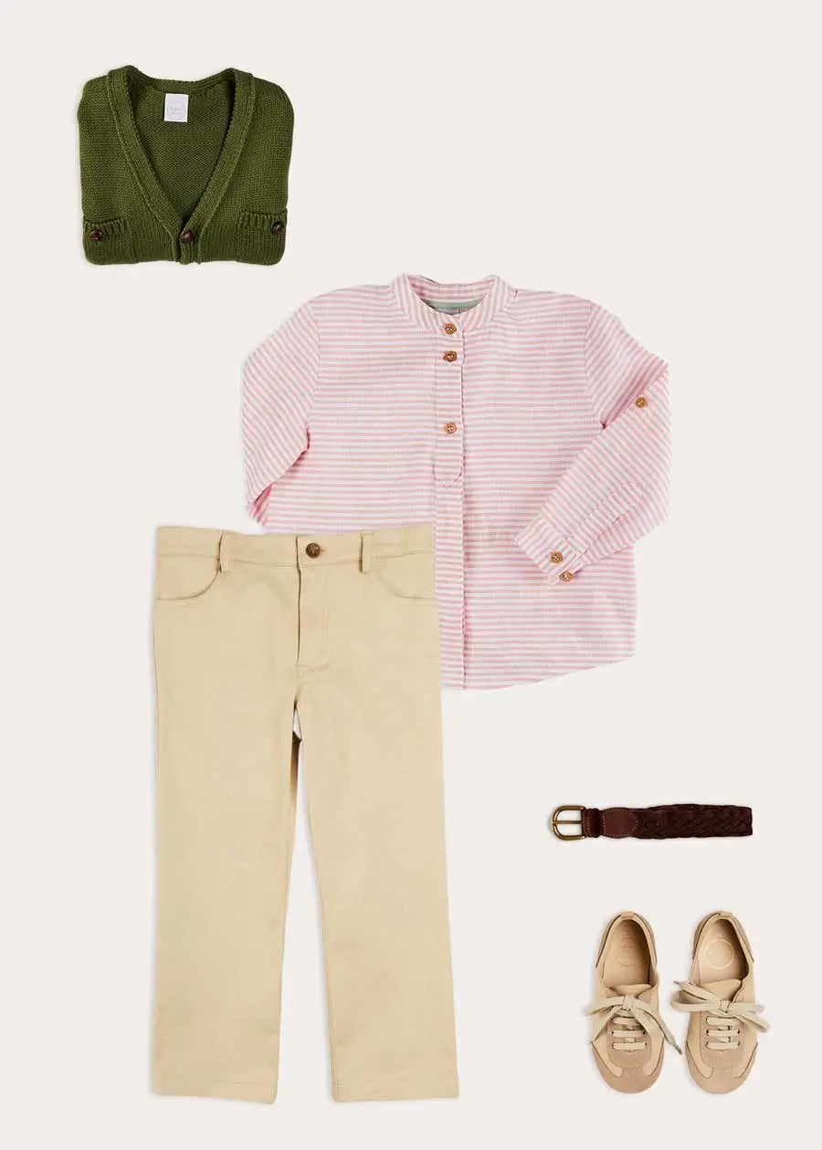 The Hertford Striped Shirt Boy Look Look from Pepa London