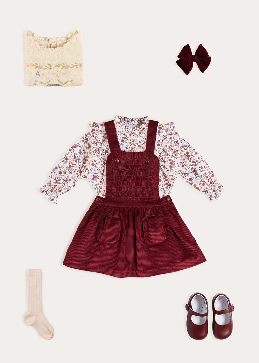 The Louisa Floral Blouse Toddler Girl Look