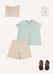 The Maxwell Gingham Shirt Toddler Boy Look Look from Pepa London