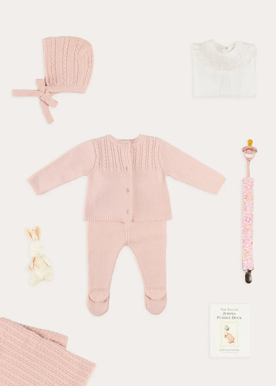 The Pink Cashmere Set Newborn Look