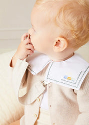 The Train Embroidery Bodysuit Baby Boy Look Look from Pepa London
