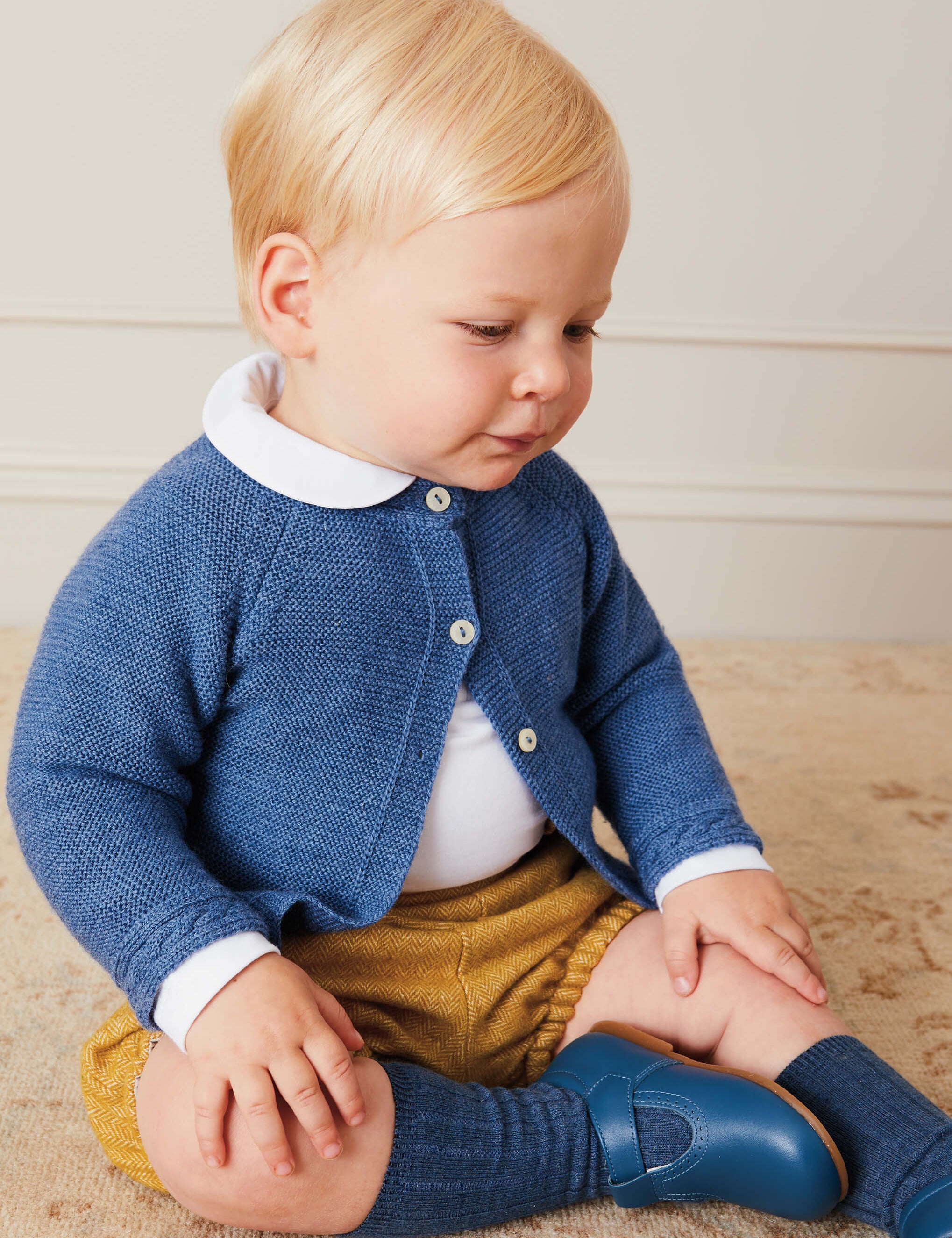Peter Pan Collar Bodysuit in White (0mths-3yrs) Tops & Bodysuits from Pepa London