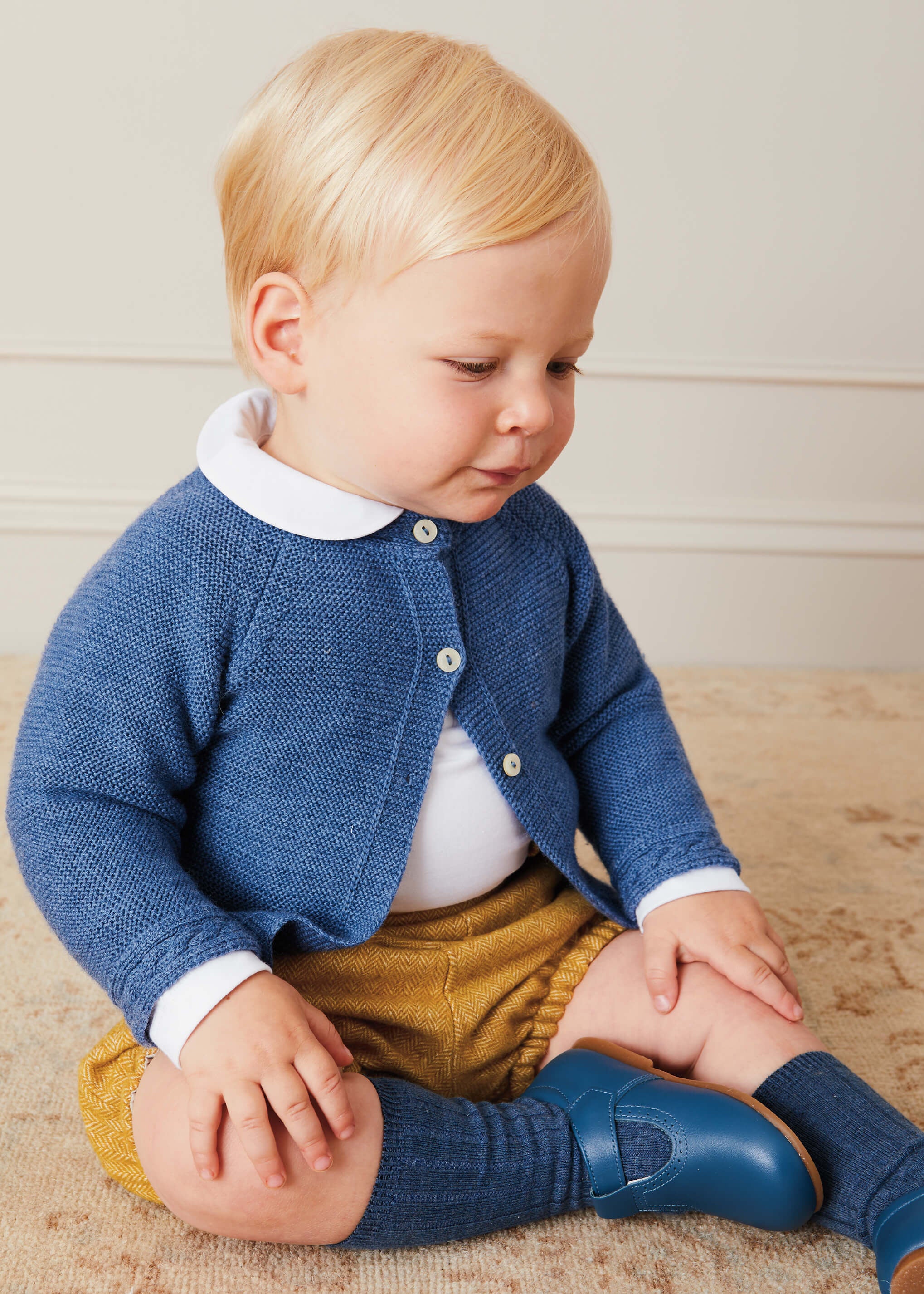 Peter Pan Collar Bodysuit in White (0mths-3yrs) Tops & Bodysuits from Pepa London