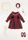 The Belgravia Tartan Dress Baby Girl Look Look  from Pepa London