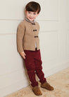 Plain Pocket Detail Trousers In Red (18mths-3yrs) TROUSERS  from Pepa London