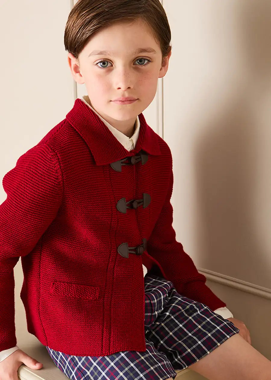 Newton Check Tailored Shorts in Navy (4-10yrs) Shorts from Pepa London
