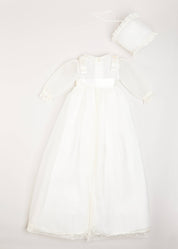 Traditional Cream Christening Gown with Bonnet (6mths-2yrs) Dresses from Pepa London