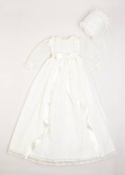 Traditional Cream Christening Gown with Bonnet (6mths-2yrs) Dresses from Pepa London
