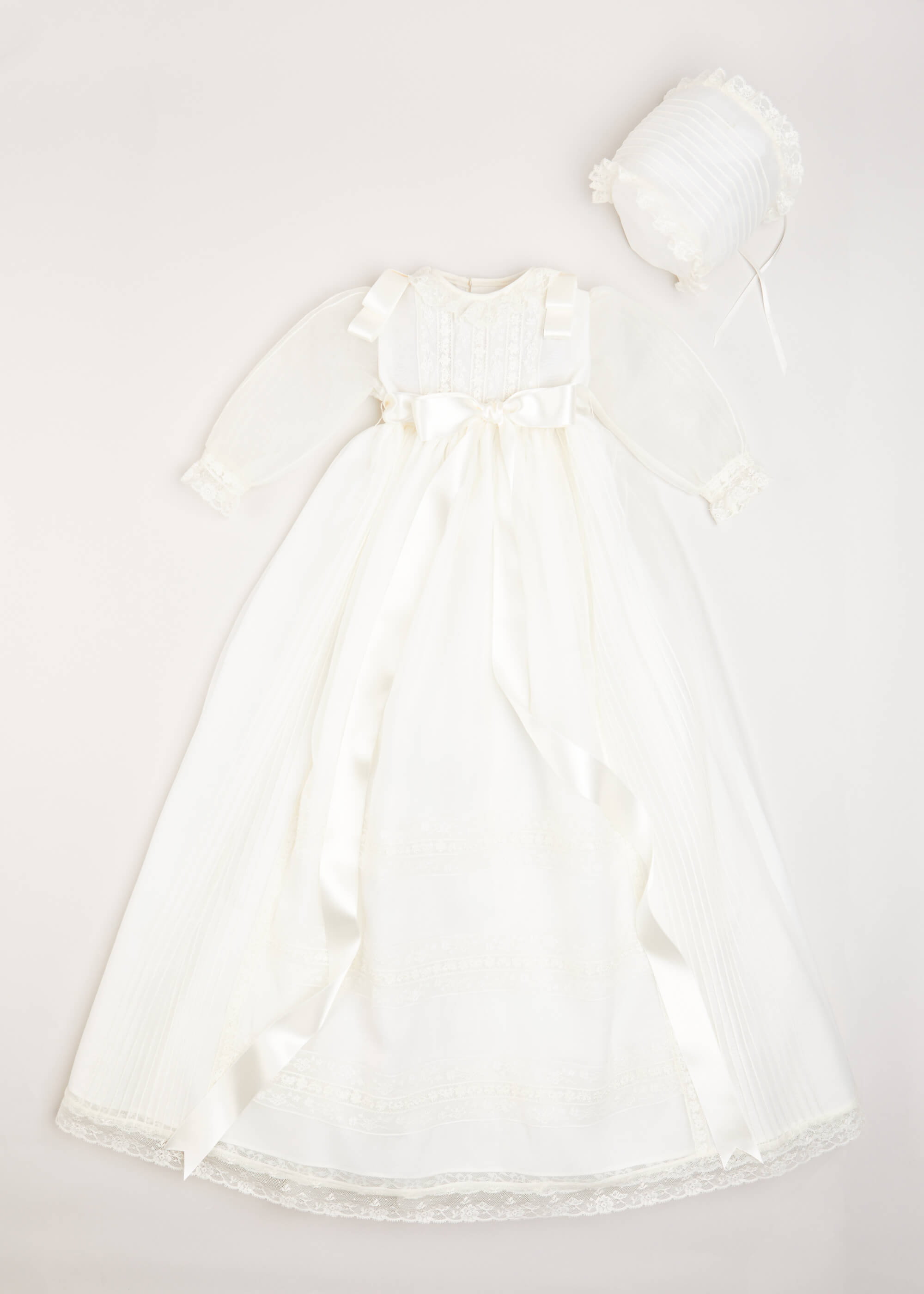 Traditional Cream Christening Gown with Bonnet (6mths-2yrs) Dresses from Pepa London