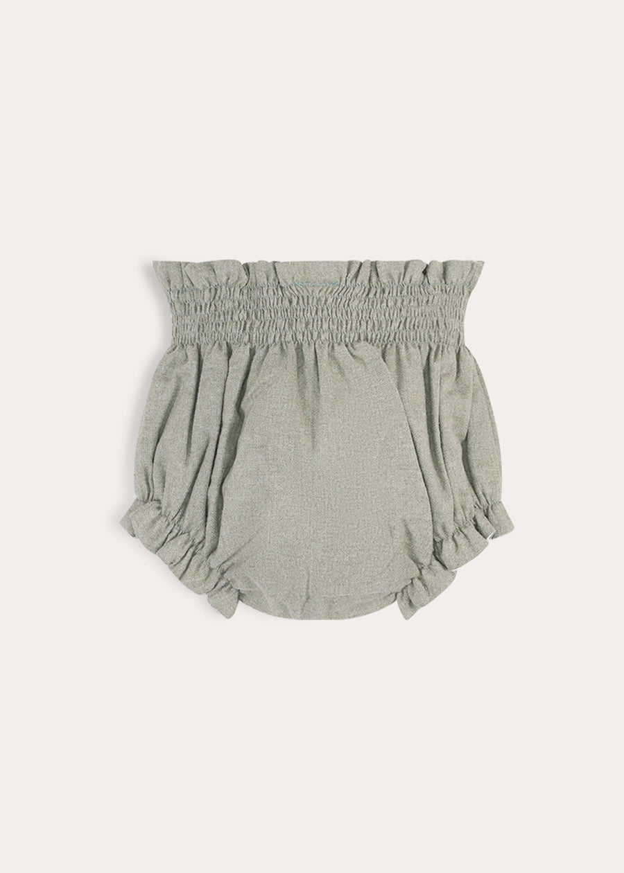 Plain Bloomers in Sage Green (3-18mths) Bloomers from Pepa London
