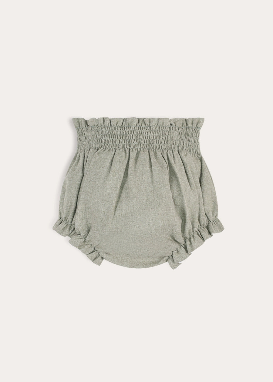 Plain Bloomers in Sage Green (3-18mths) Bloomers from Pepa London