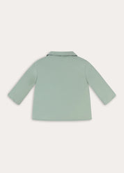 Pocket Detail Puffer Jacket in Sage Green (12mths-4yrs) Coats from Pepa London
