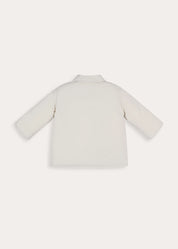 Pocket Detail Puffer Jacket in Cream (12mths-4yrs) Coats from Pepa London