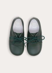 Leather British Racing Green Lace Up Shoes in Green (24-36EU) Shoes from Pepa London