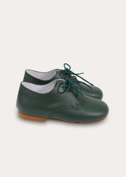 Leather British Racing Green Lace Up Shoes in Green (24-36EU) Shoes from Pepa London