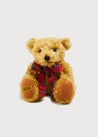 Limited-Edition Merrythought & Pepa Teddy Bear with Red Tartan Bow   from Pepa London