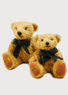 Limited-Edition Merrythought & Pepa Teddy Bear with Green Tartan Bow   from Pepa London
