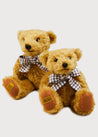 Limited-Edition Merrythought & Pepa Teddy Bear with Check Bow   from Pepa London