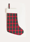 Belgravia Tartan Christmas Stocking in Red Accessories  from Pepa London