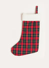 Belgravia Tartan Christmas Stocking in Red Accessories  from Pepa London