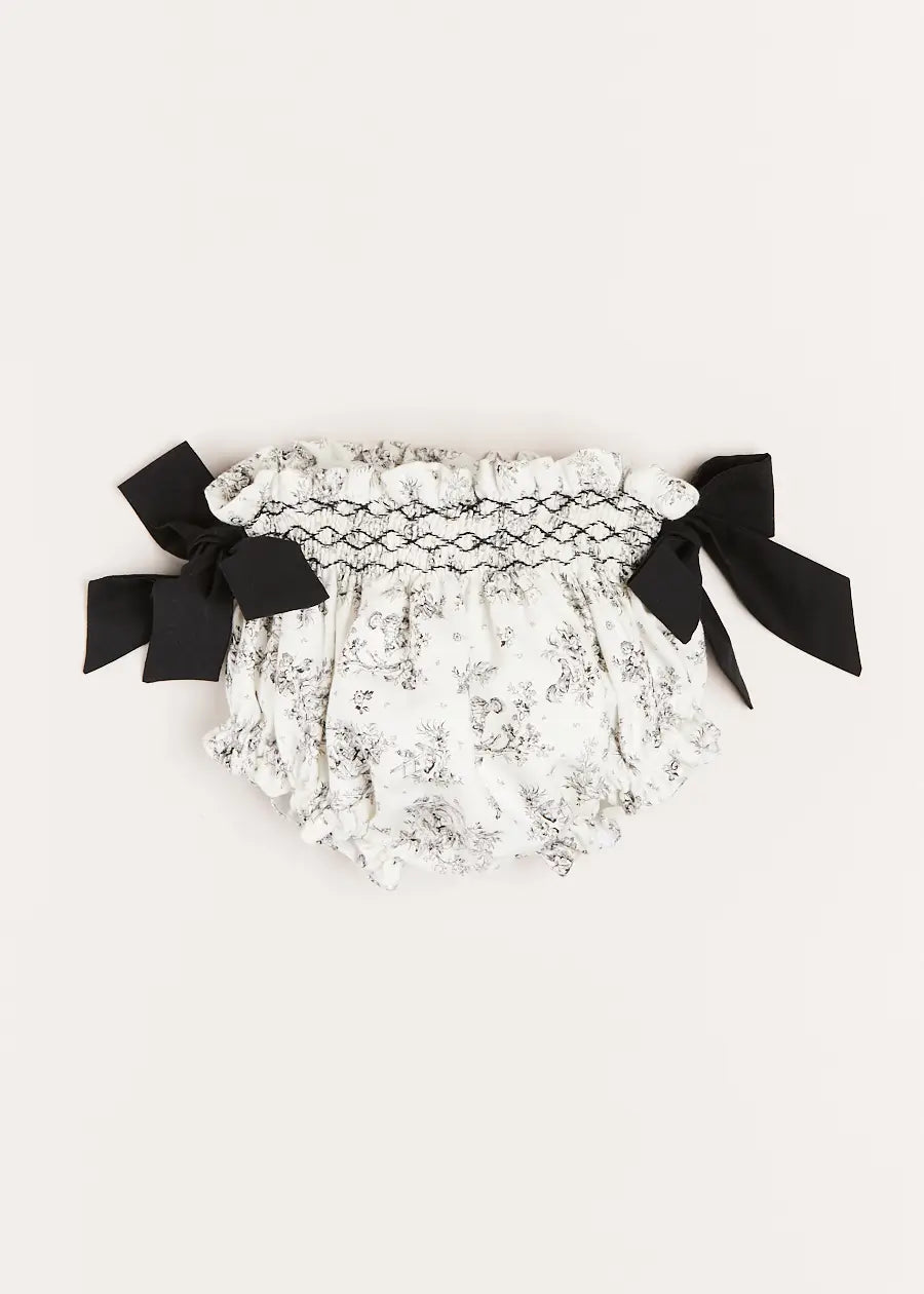 Audrey Floral Bloomers in White (1mth-12mths) Bloomers  from Pepa London