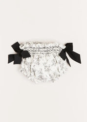 Audrey Floral Bloomers in White (1mth-12mths) Bloomers  from Pepa London