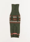 Fair Isle Dog Jumper in Green (S-M) Knitwear  from Pepa London