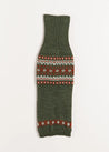 Fair Isle Dog Jumper in Green (S-M) Knitwear  from Pepa London