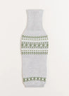 Fair Isle Dog Jumper in Grey (S-M) Knitwear  from Pepa London