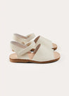 Open Toe Leather Sandals in Ivory (17-30EU) SHOES from Pepa London