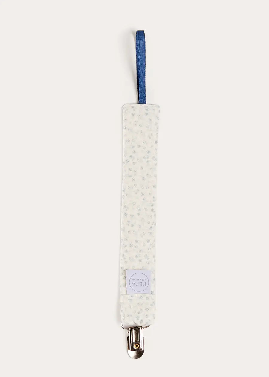 Betsy Floral Dummy Clip Dummy Clip in Baby Blue (OS) Accessories from Pepa London