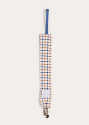 Cadogan Houndstooth Dummy Clip Dummy Clip in Camel (OS) Accessories from Pepa London