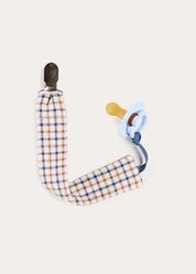 Cadogan Houndstooth Dummy Clip Dummy Clip in Camel (OS) Accessories from Pepa London
