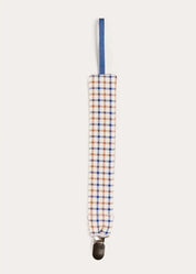 Cadogan Houndstooth Dummy Clip Dummy Clip in Camel (OS) Accessories from Pepa London