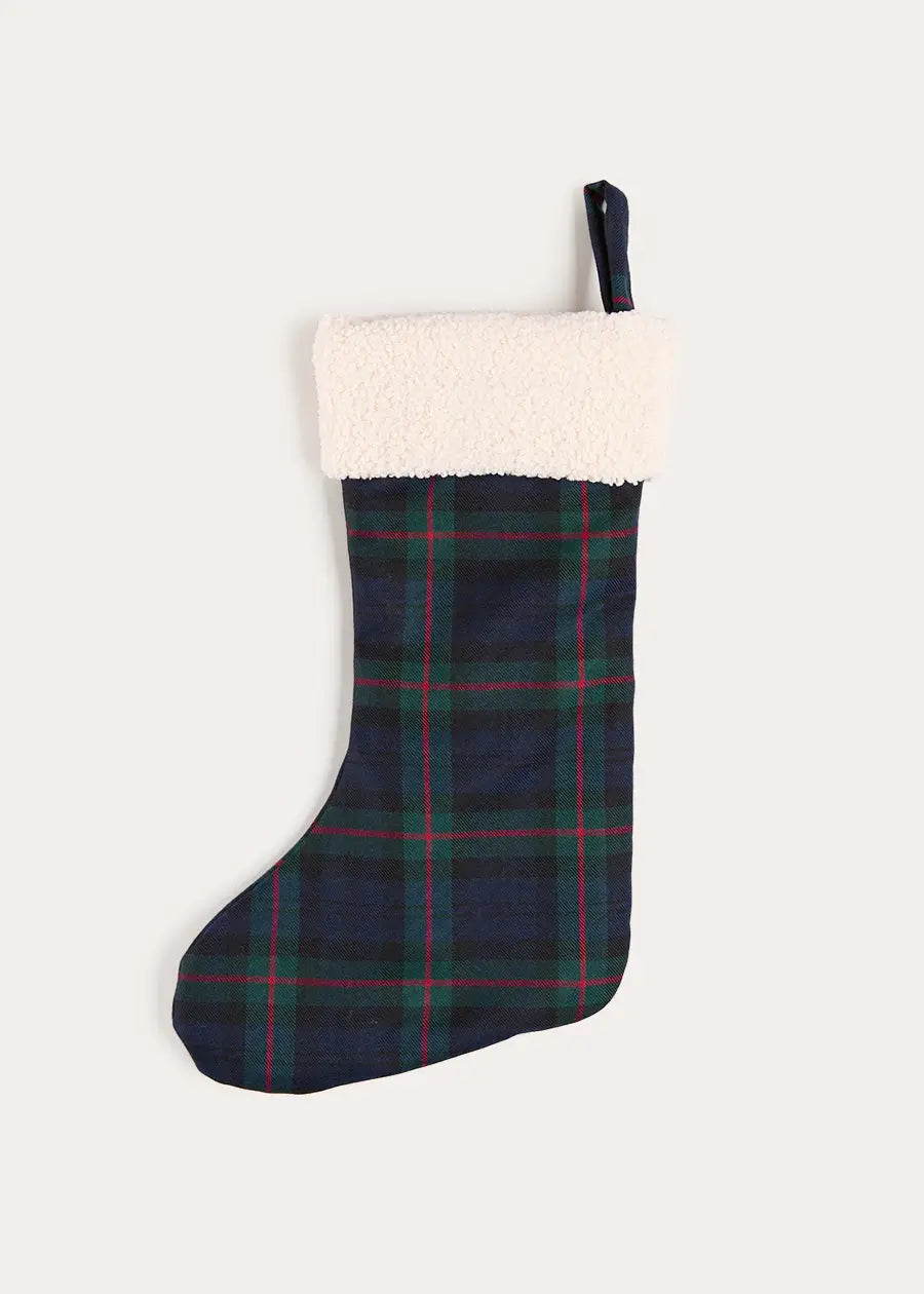 Kinnerton Tartan Christmas Stocking in Green (OS) Accessories from Pepa London