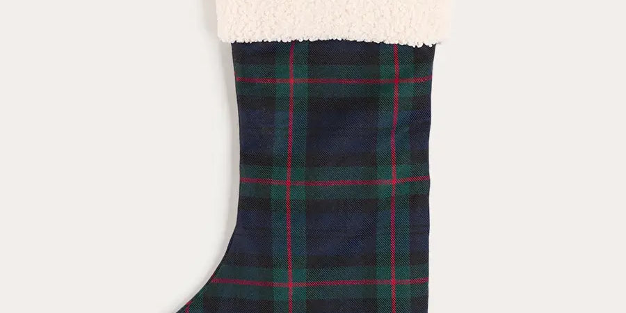 Kinnerton Tartan Christmas Stocking in Green (OS) Accessories from Pepa London