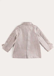 Sloane Check Raincoat with Pockets in Camel (4-10yrs) Coats from Pepa London