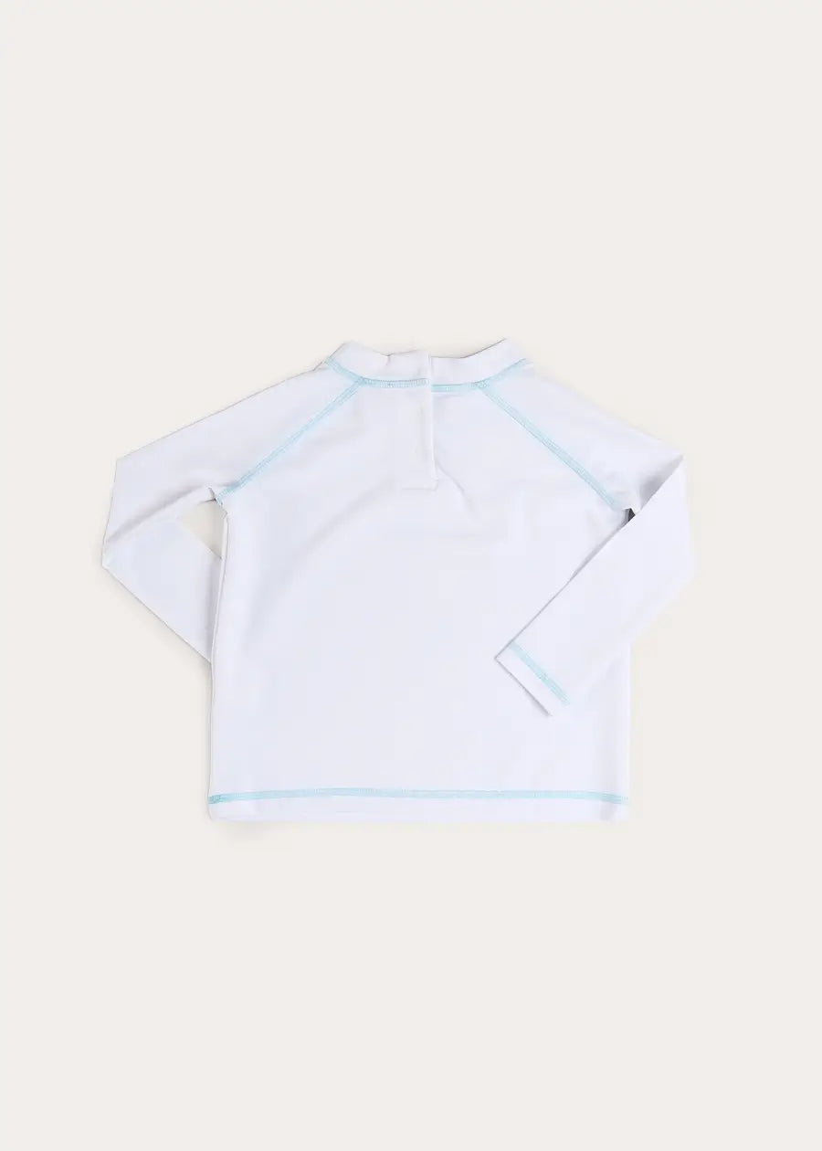 Oasis Rashguard in White (12mths-6yrs) Swimwear from Pepa London