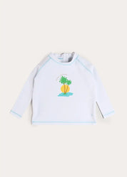 Oasis Rashguard in White (12mths-6yrs) Swimwear from Pepa London