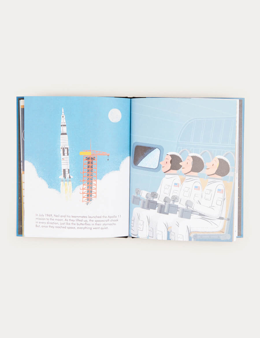 Little People, Big Dreams - Neil Armstrong Book in Navy BOOKS from Pepa London