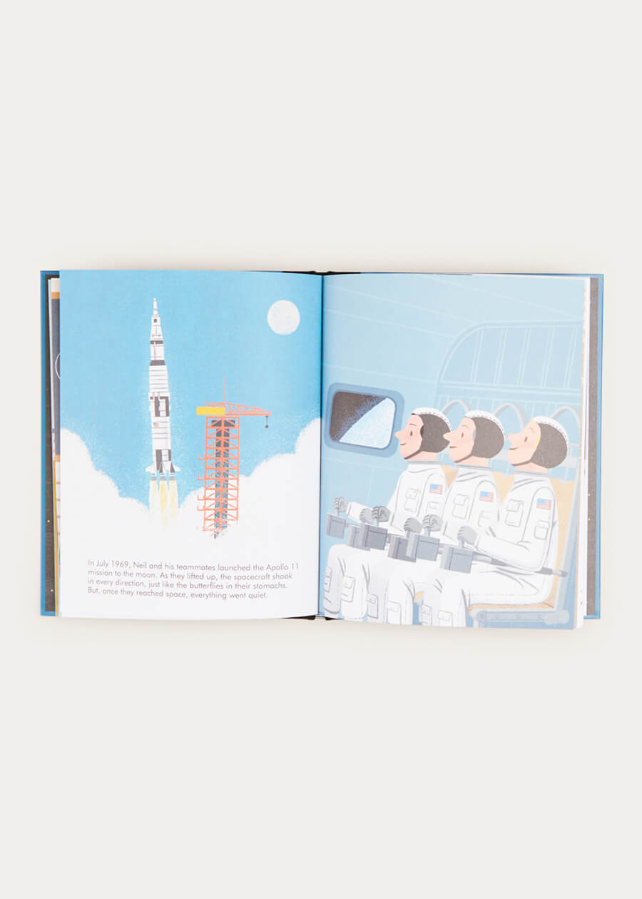 Little People, Big Dreams - Neil Armstrong Book in Navy BOOKS from Pepa London