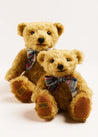 Limited-Edition Merrythought & Pepa Teddy Bear with Red Tartan Bow Toys  from Pepa London