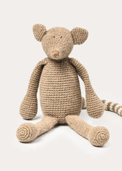 Handmade Baby Alpaca Cusumbo Animal Toy in Brown from Pepa London