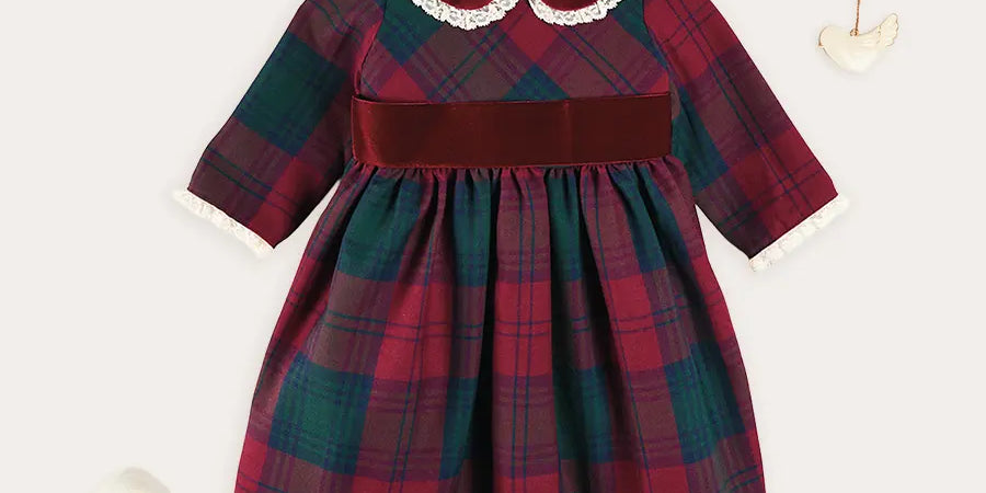 The Grosvenor Tartan Dress Toddler Girl Look Look from Pepa London