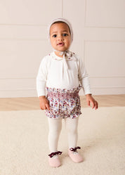 Louisa Floral Bloomers in Burgundy (1mth-3yrs) Bloomers from Pepa London