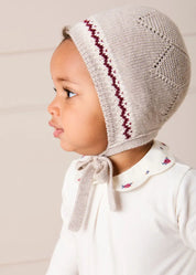 Flower Embroidered Collar Long Sleeve Bodysuit in Red (1mth-3yrs) Tops & Bodysuits from Pepa London