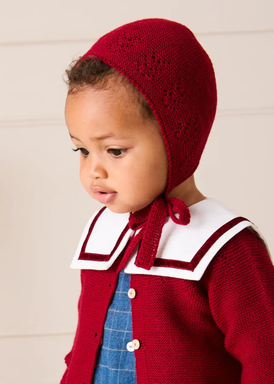 Moreton Check Mariner Collar Long Sleeve Romper in Blue (6mths-2yrs) Rompers from Pepa London