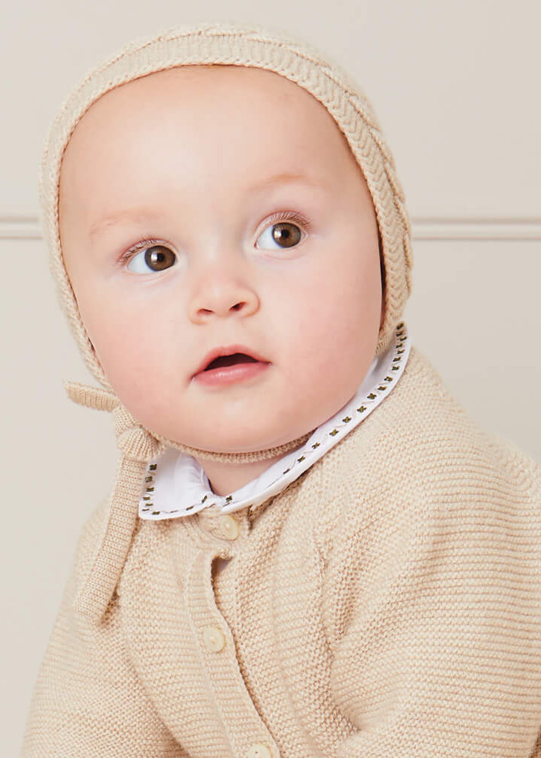Embroidered Polo Collar Bodysuit in White (0mths-3yrs) Tops & Bodysuits from Pepa London