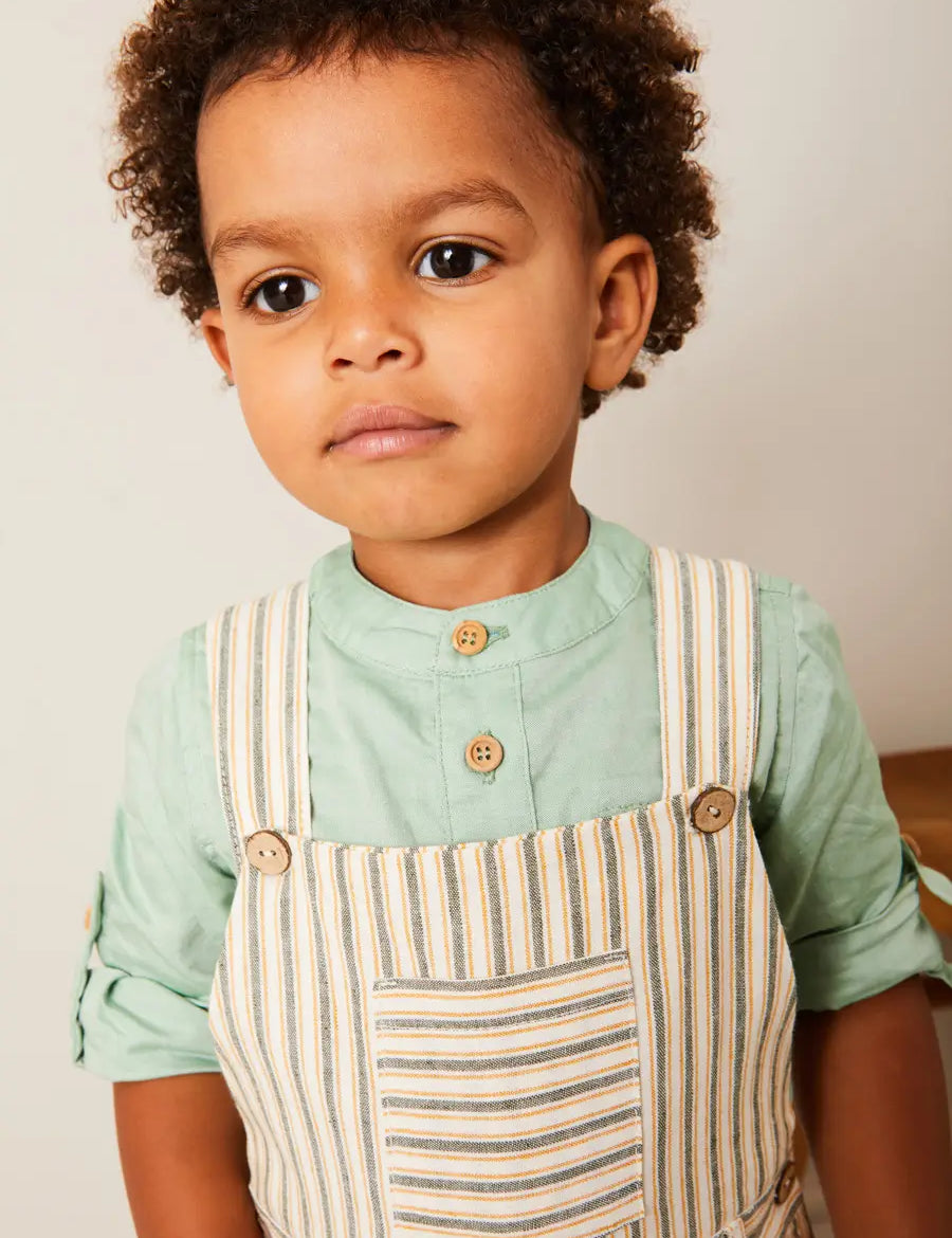 The Striped Short Dungaree Boy Look Look from Pepa London